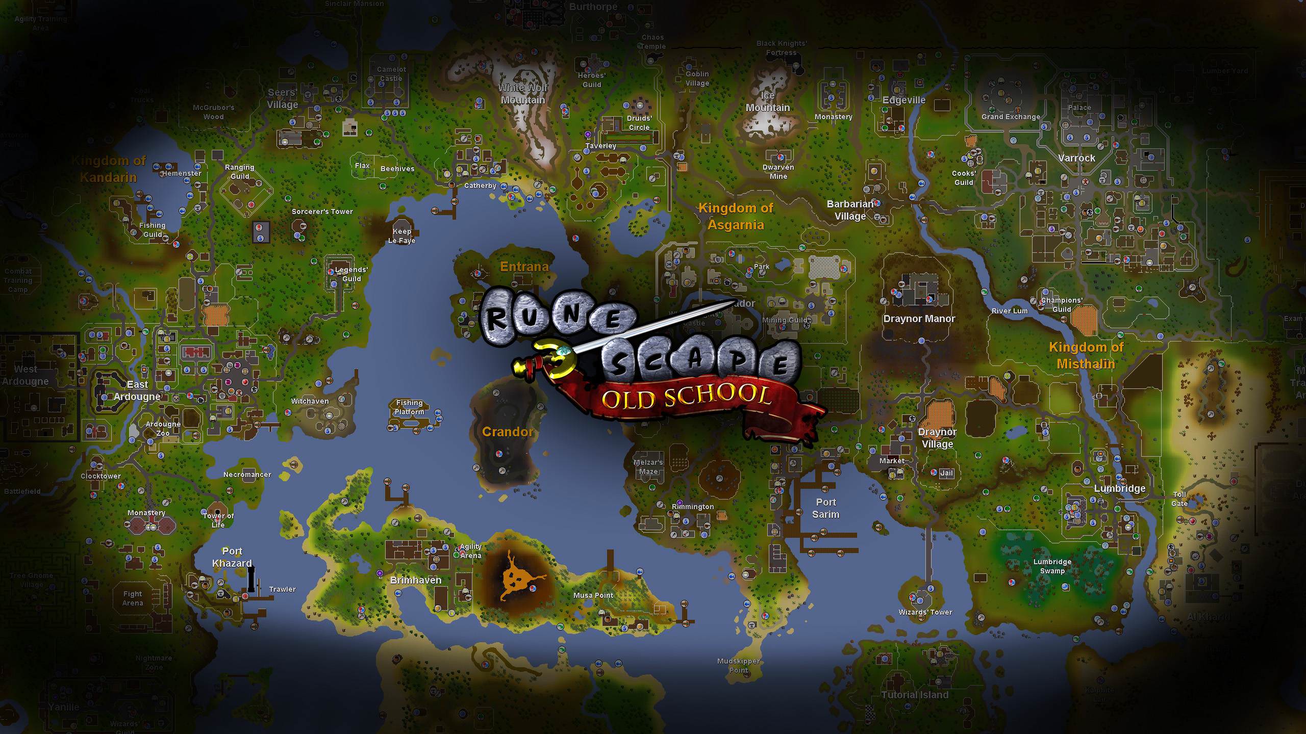 Old School RuneScape world map